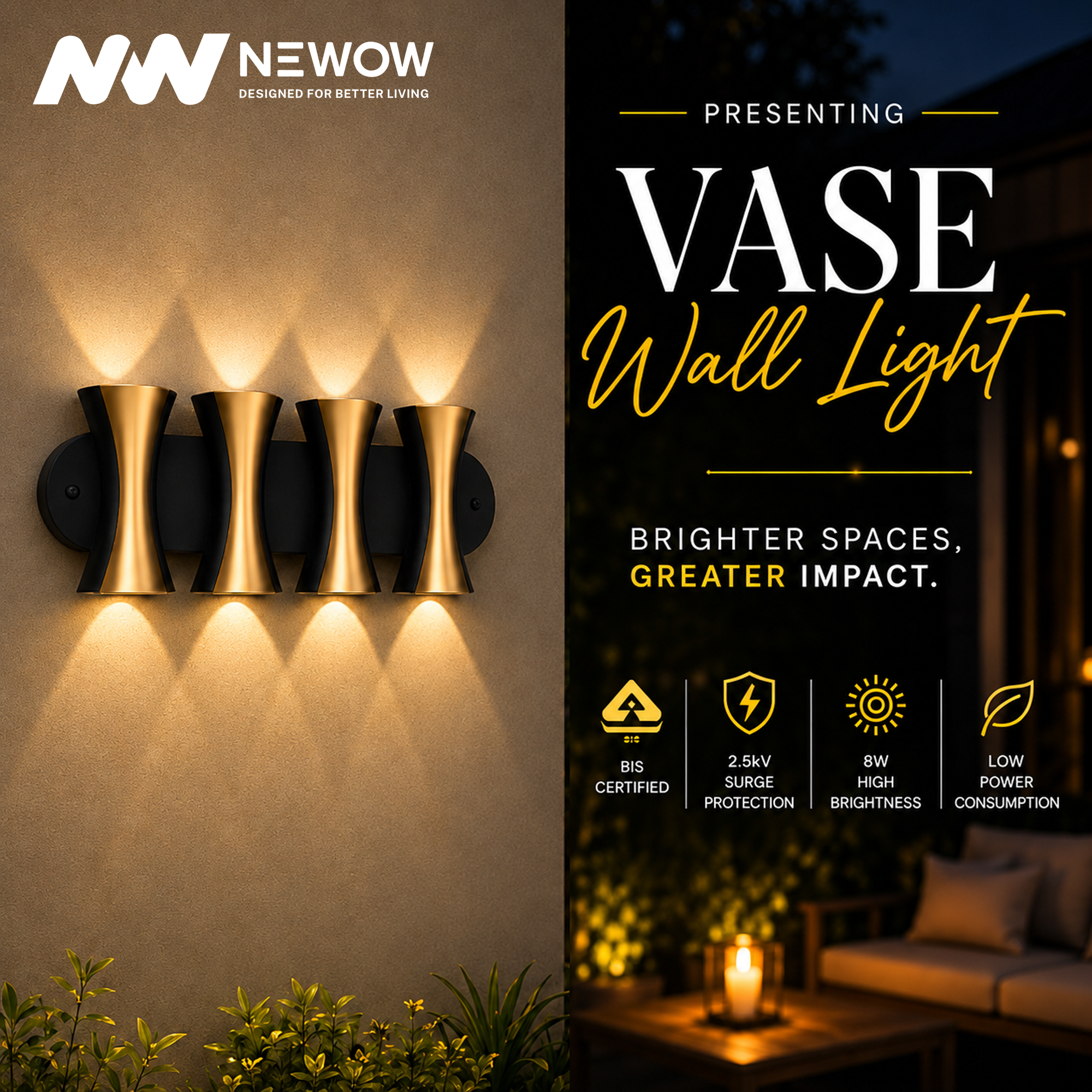 Vase Outdoor Wall Light