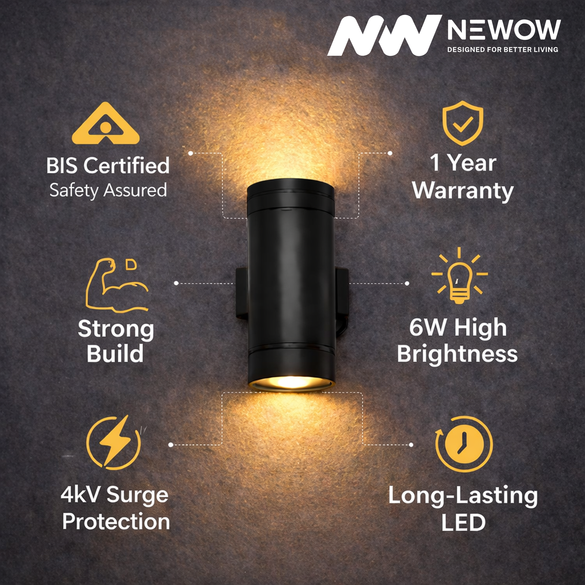 Wall Hybrix 6W Outdoor Wall Light