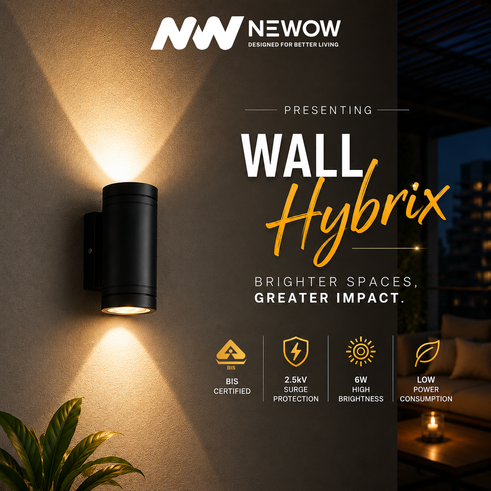 Wall Hybrix 6W Outdoor Wall Light