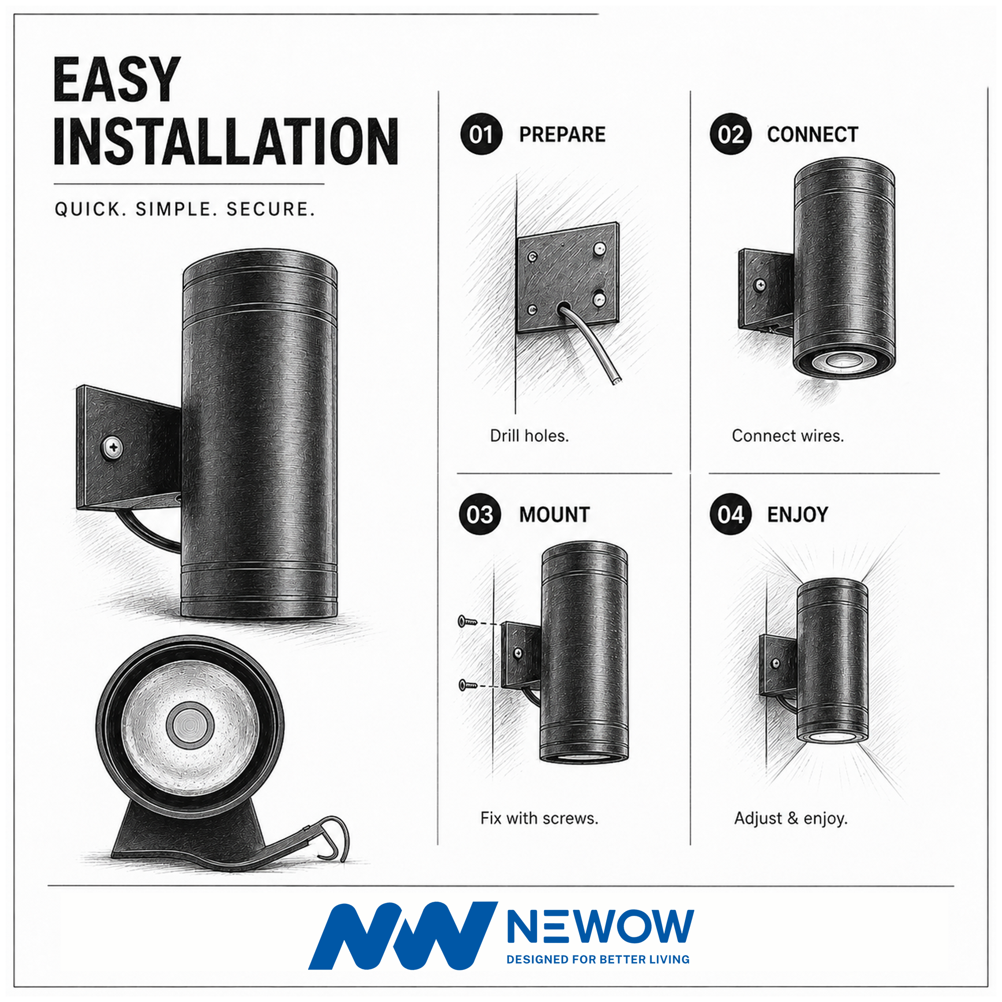 Wall Hybrix 6W Outdoor Wall Light